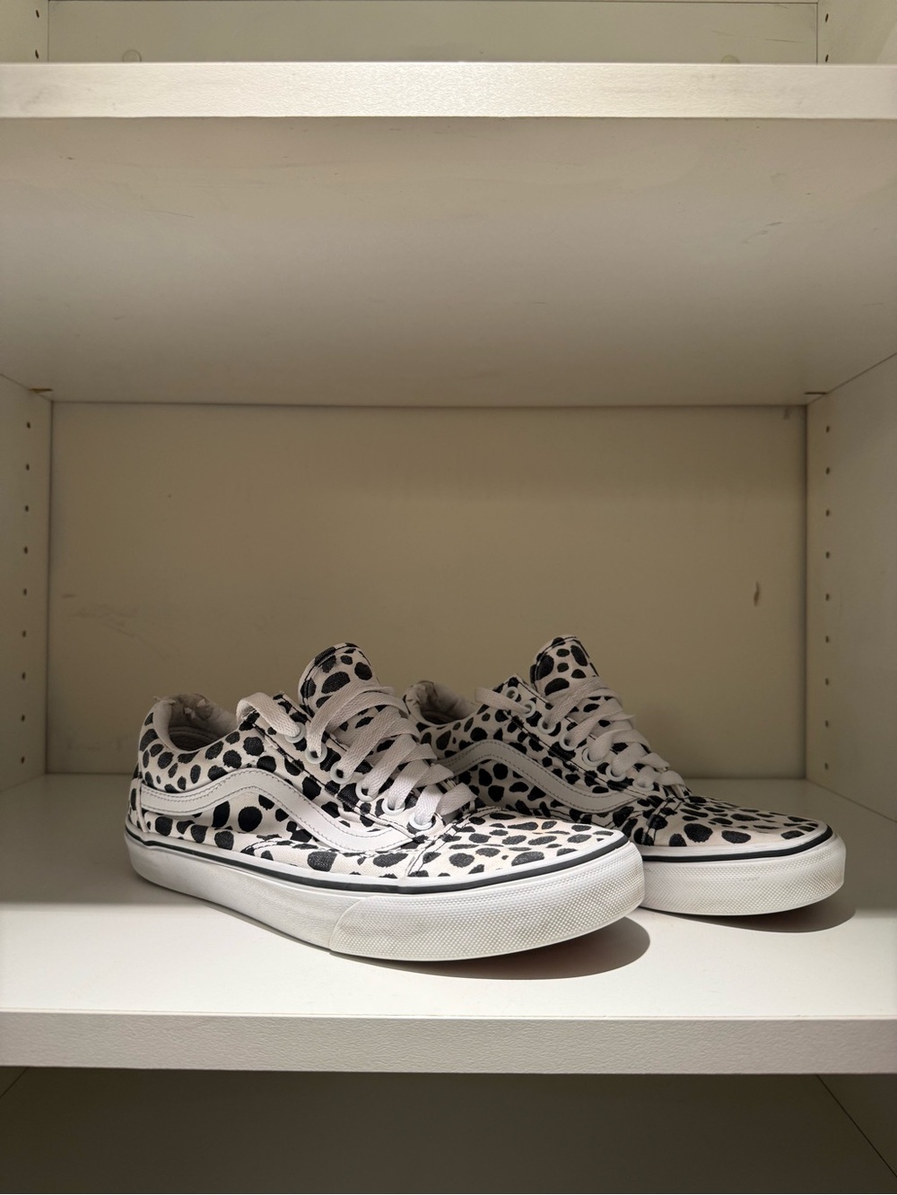 Black & White Dalmatian Print Vans